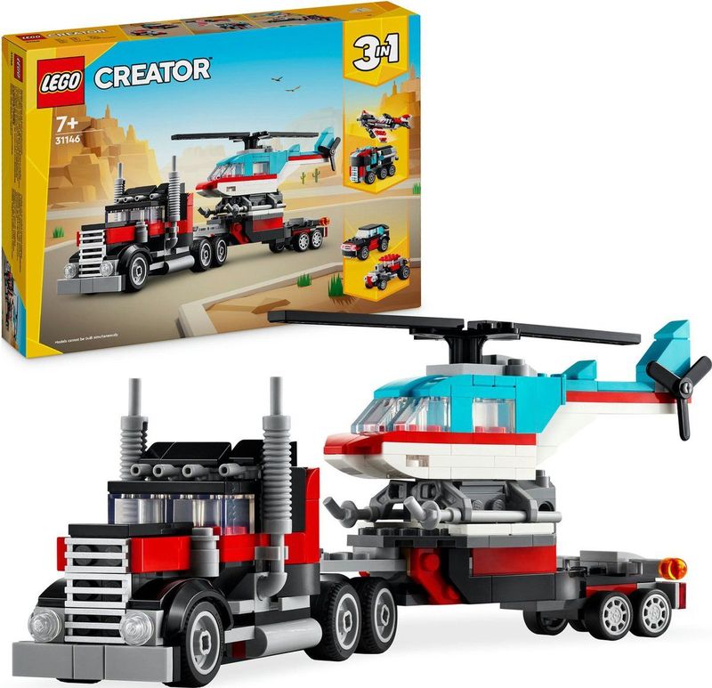 LEGO Creator 3in1 Truck met helikopter - 31146