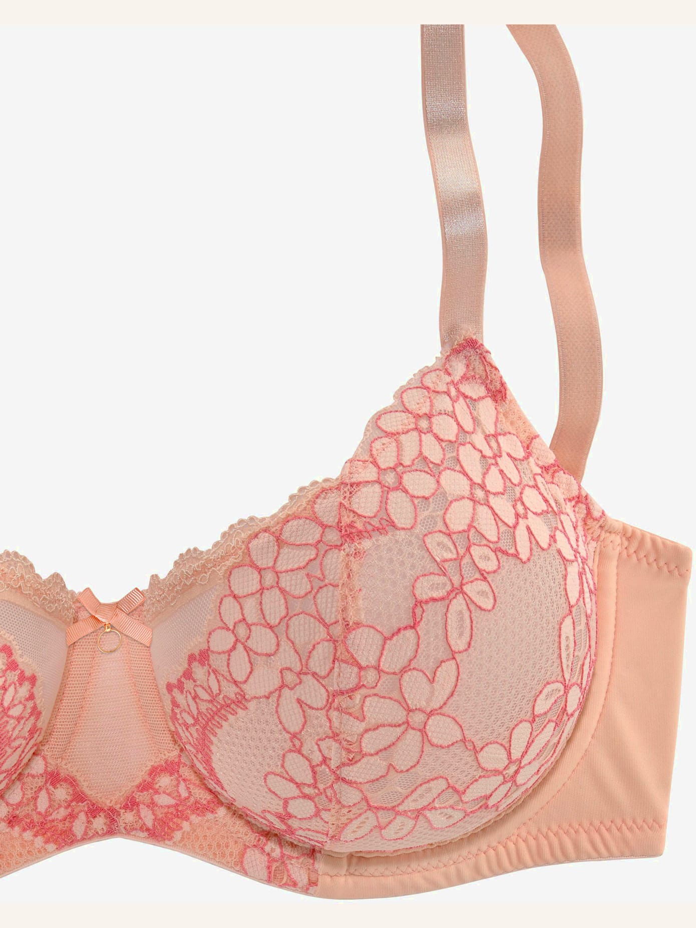 Soutien-gorge à armatures en dentelle jacquard agréable