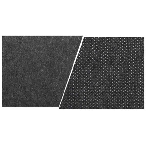 Skrivebordsmatte 80x40cm svart teppe