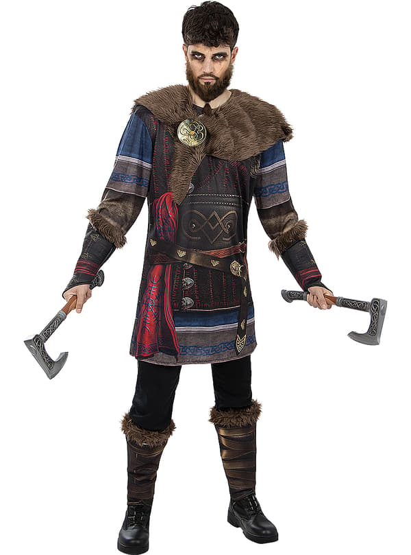 FUNIDELIA Assassins Creed Valhalla Øks til dame og mann - Størrelse: 0 - Brun