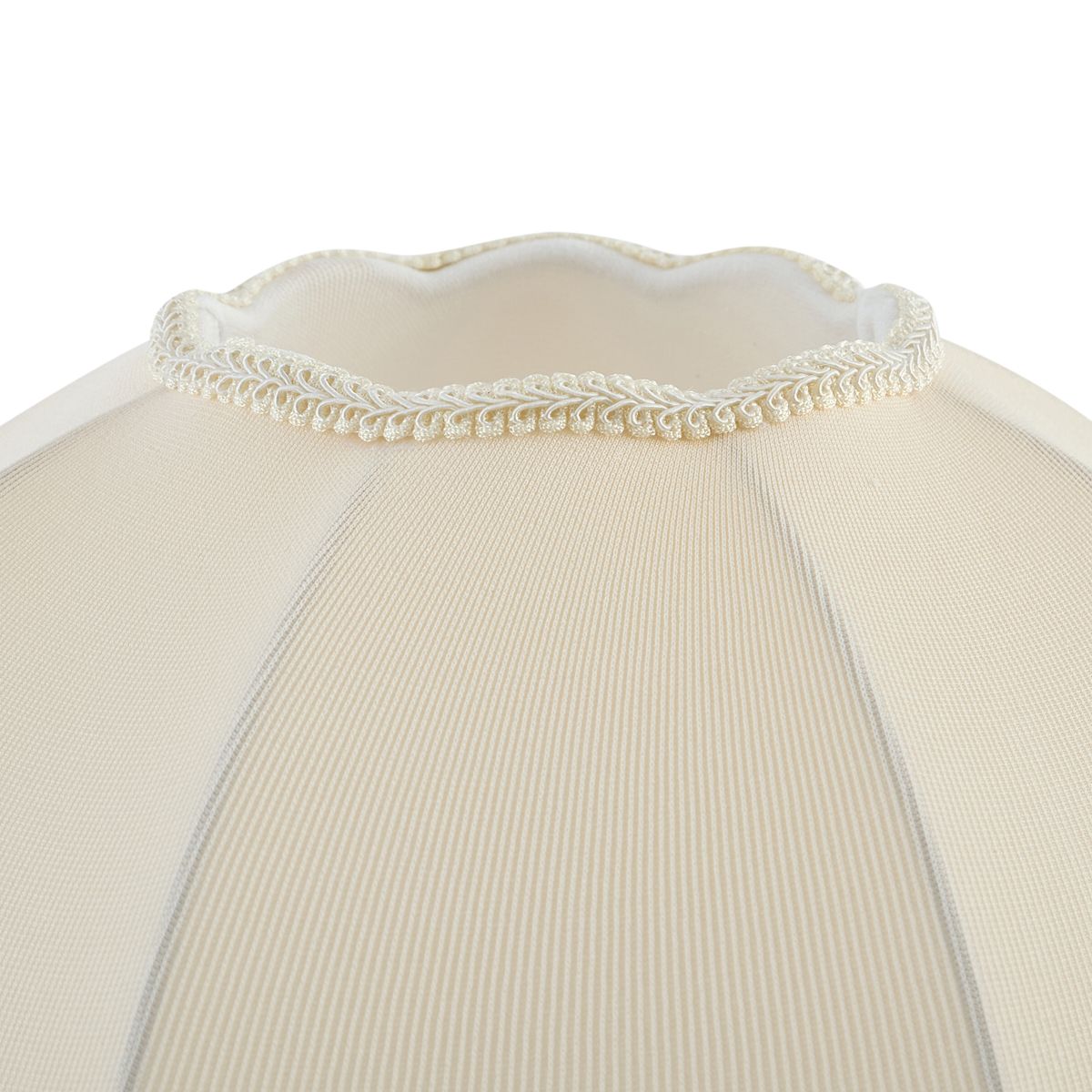 Stoffen lampenkap beige met witte binnenkant 45/15/21,5 - Heritage