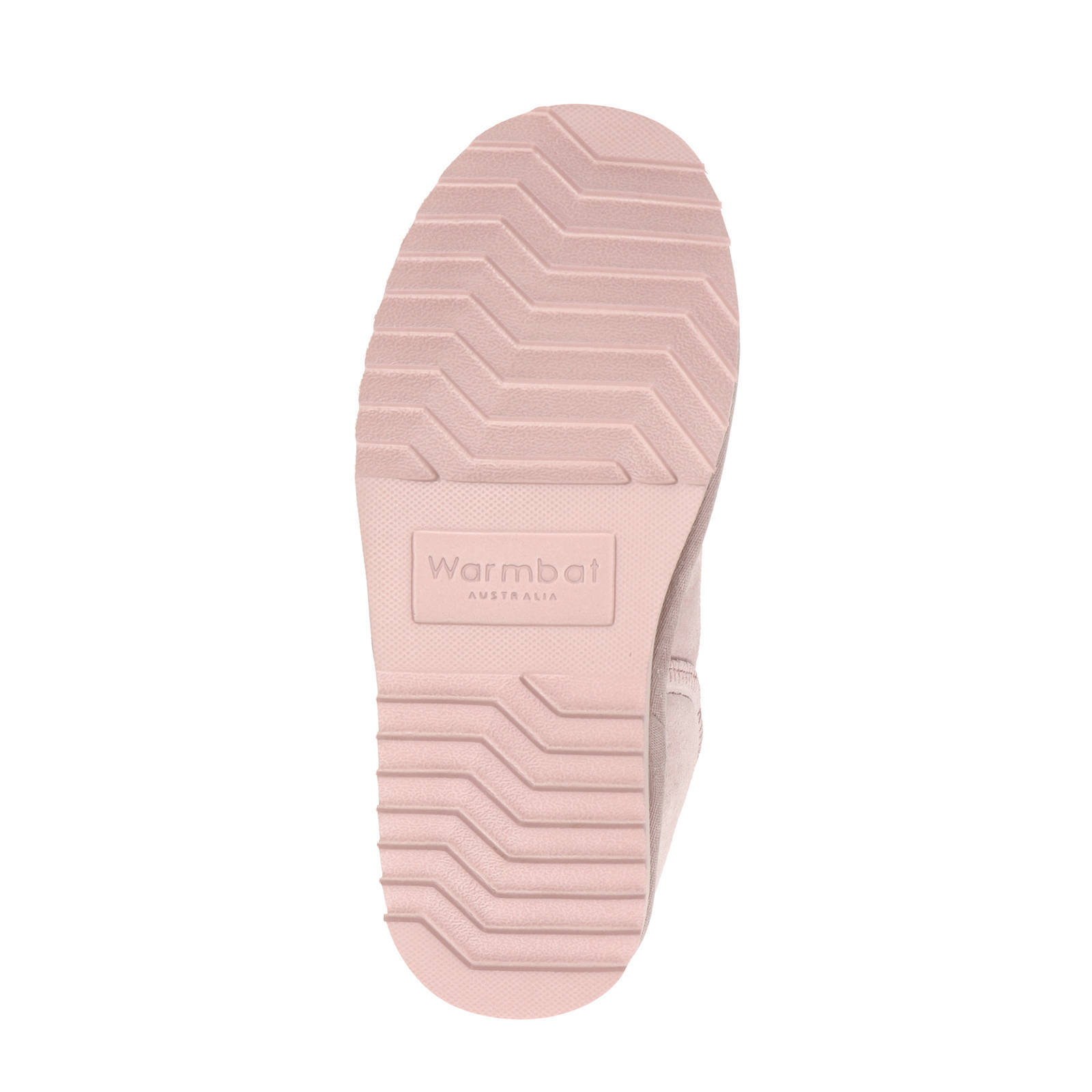Warmbat Australia Willow gevoerde suède pantoffels lichtroze