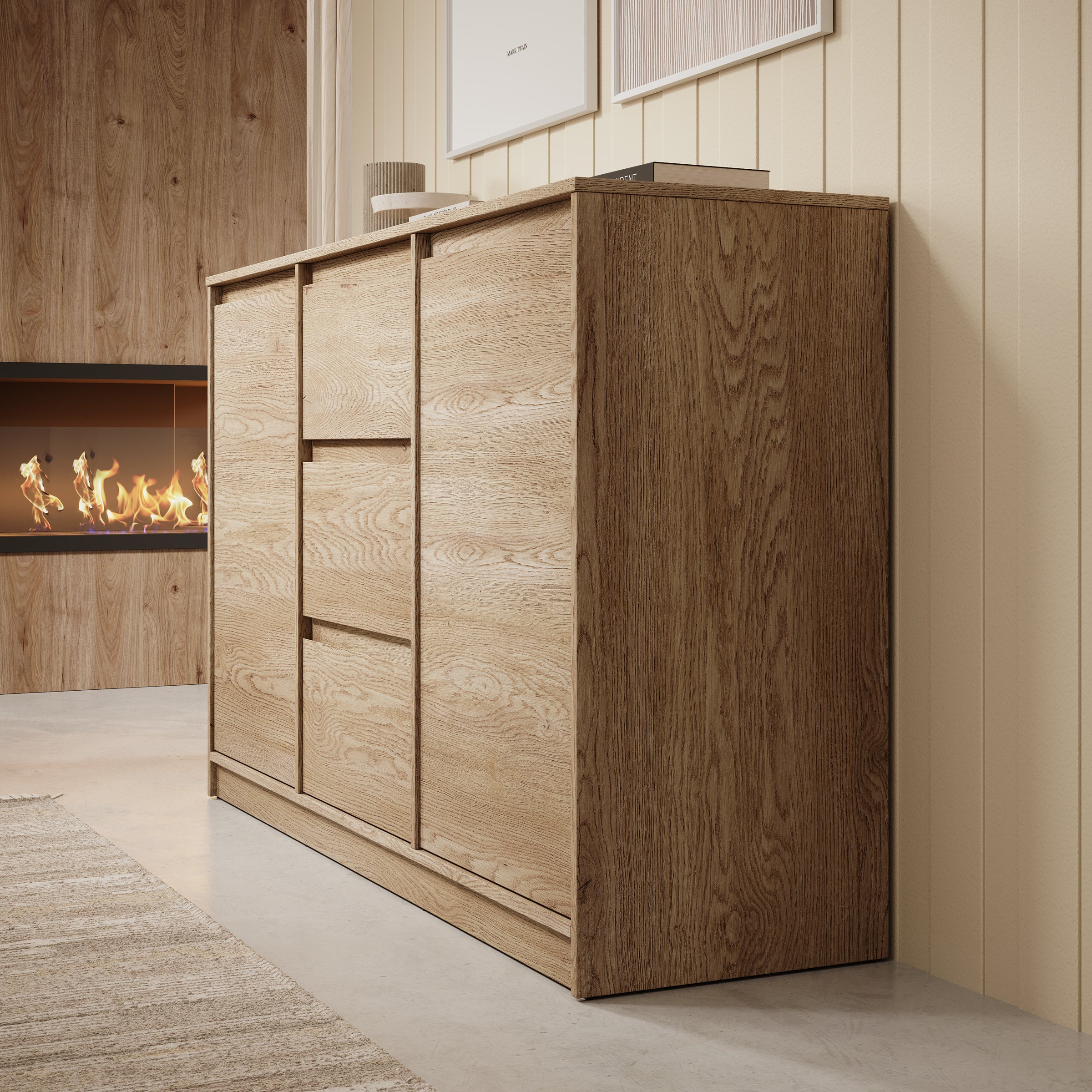 Cuarto - Dressoir - Eiken - 138x40x87 cm