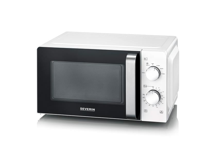 Severin Mikrowelle MW7885 Schwarz/Weiss Mikrowelle mit einer Leistung von 700 W
