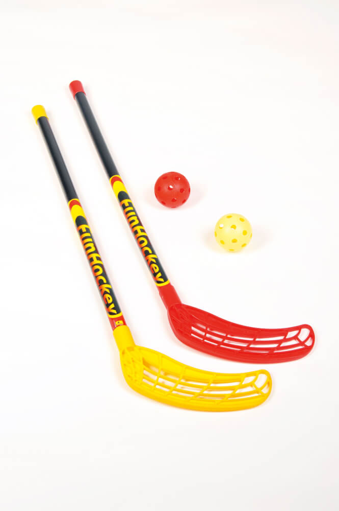 FunHockey Schläger (1x 2er-Set)  inkl. 2 Bälle