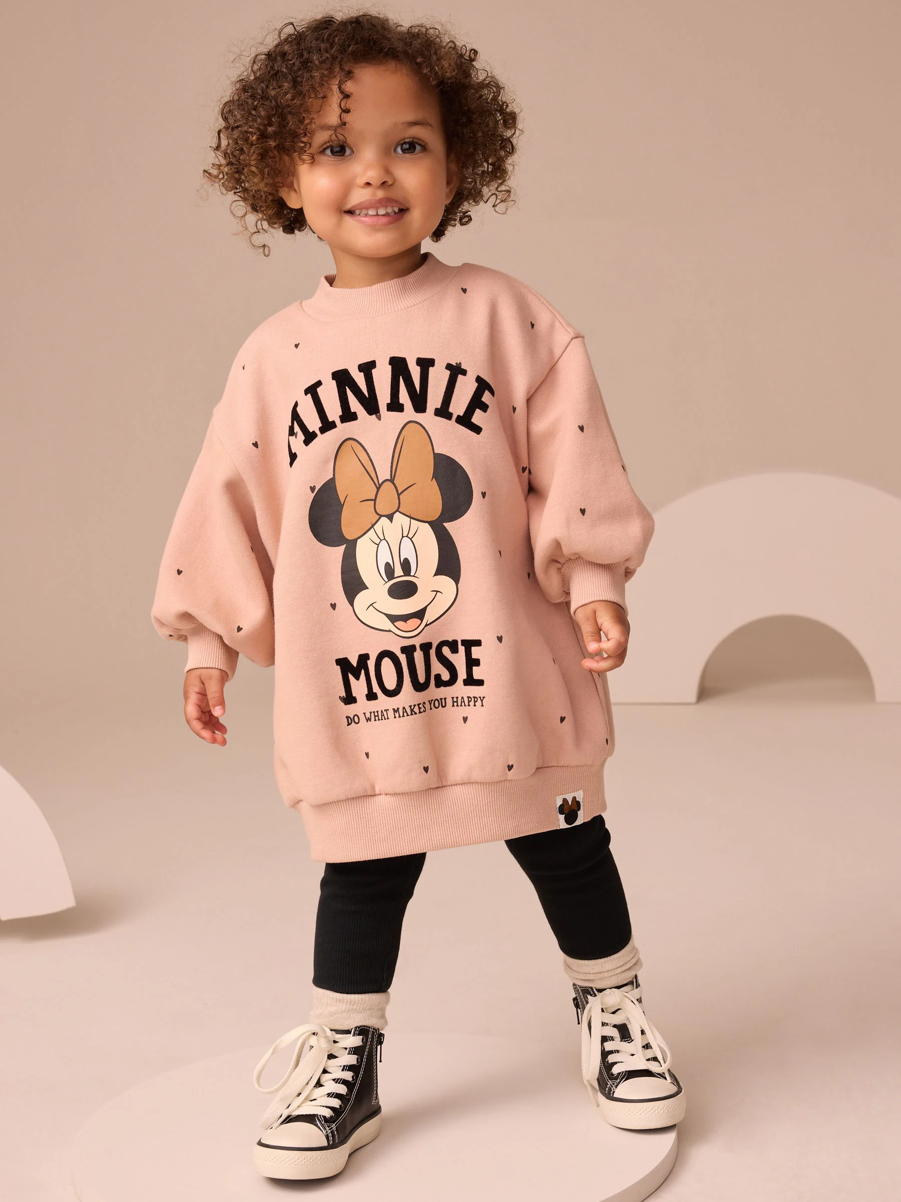 minnie mouse - Set met jurk en legging met Disney-print (3 mnd-7 jr)