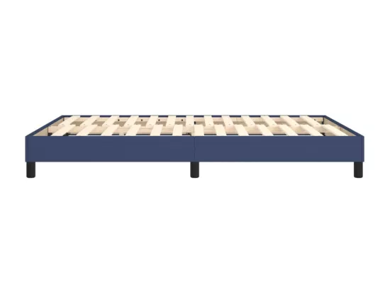 Sommier à lattes de lit Bleu 140x190 cm Tissu