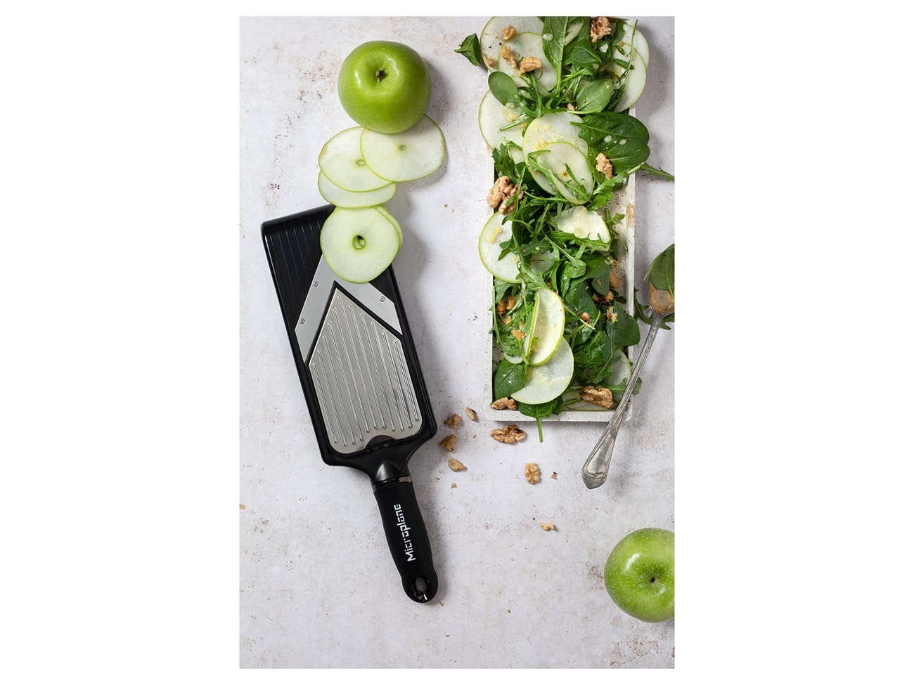 Mandoline en V réglable Microplane - lame à julienne - Microplane