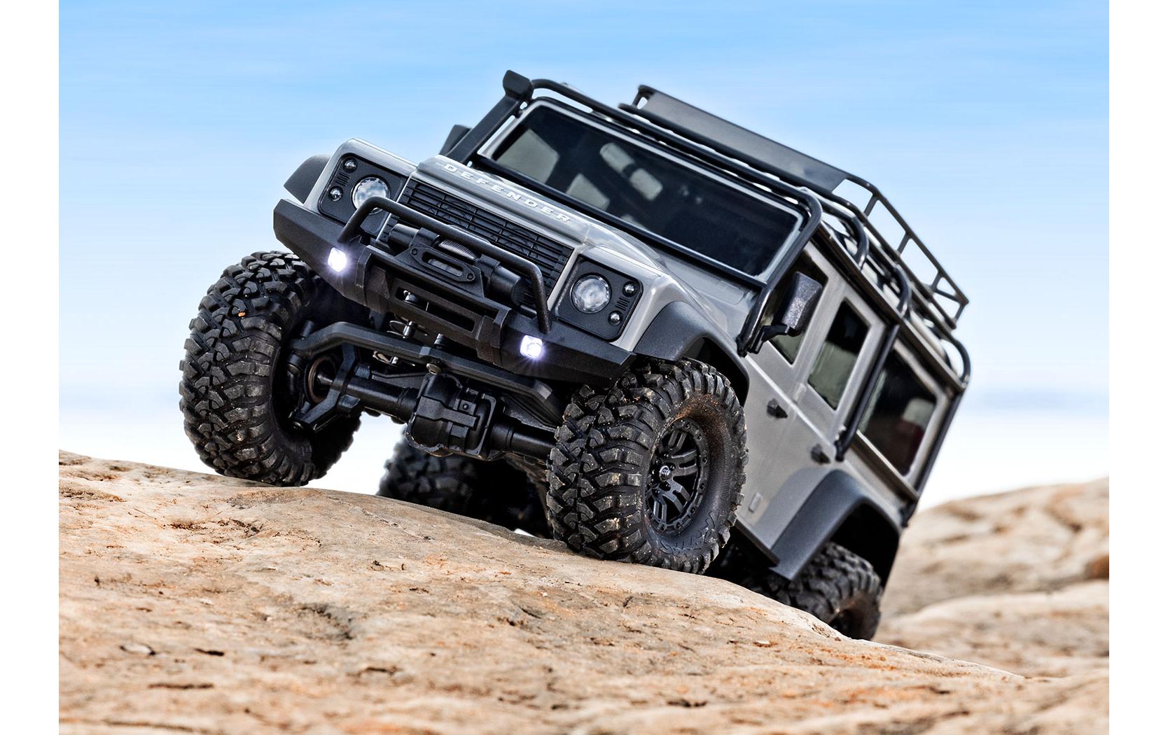 Scale Crawler TRX-4M Land Rover Defender Silber, RTR, 1:18<br>TRX-4 Performance im Mini-Format