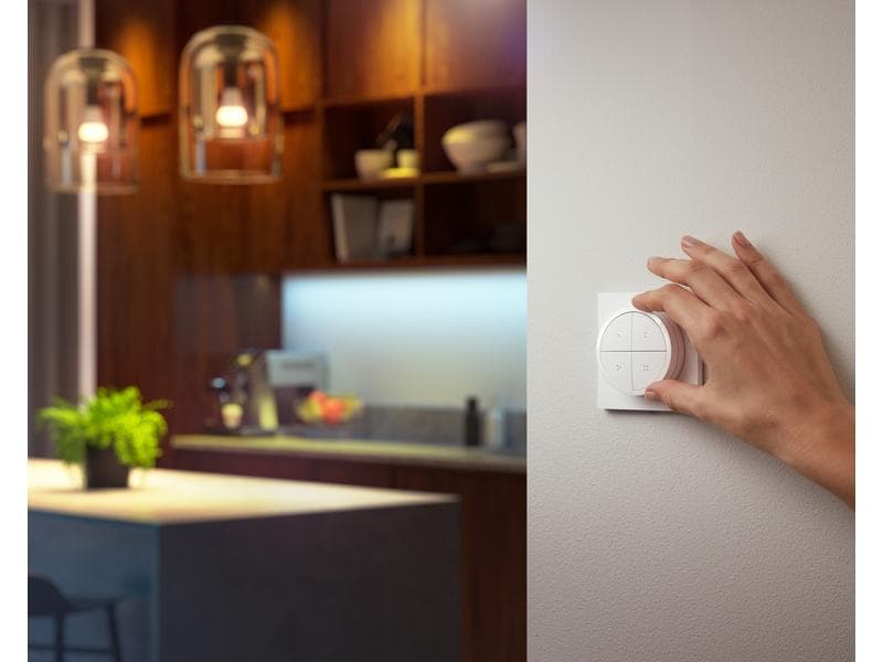 Philips Hue Zubehör Tap Dial Schalter, Weiss, EU Zubehör für Philips Hue Lichtsystem