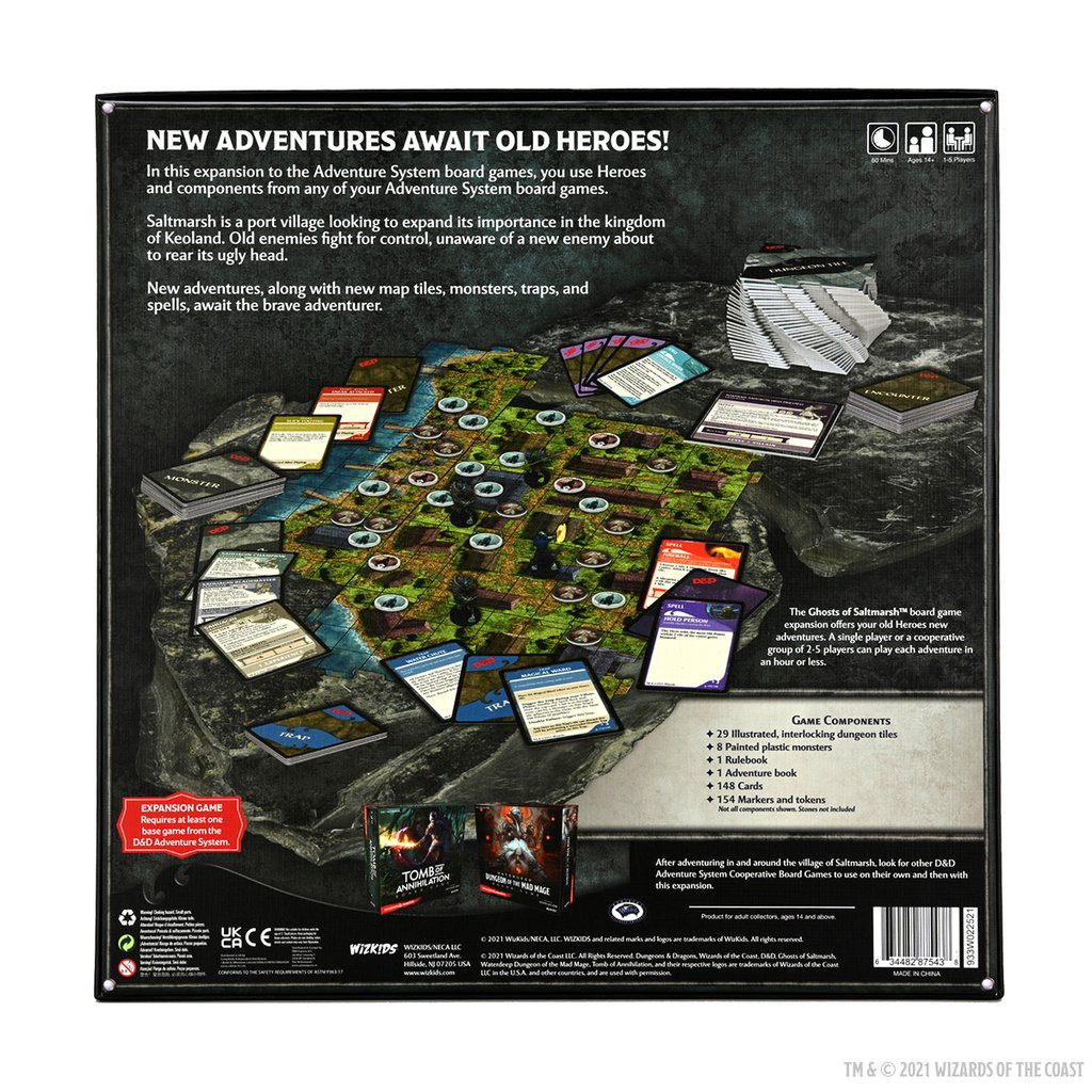 D&D: Ghosts of Saltmarsh Adventure System Board Game (Premium Edition)