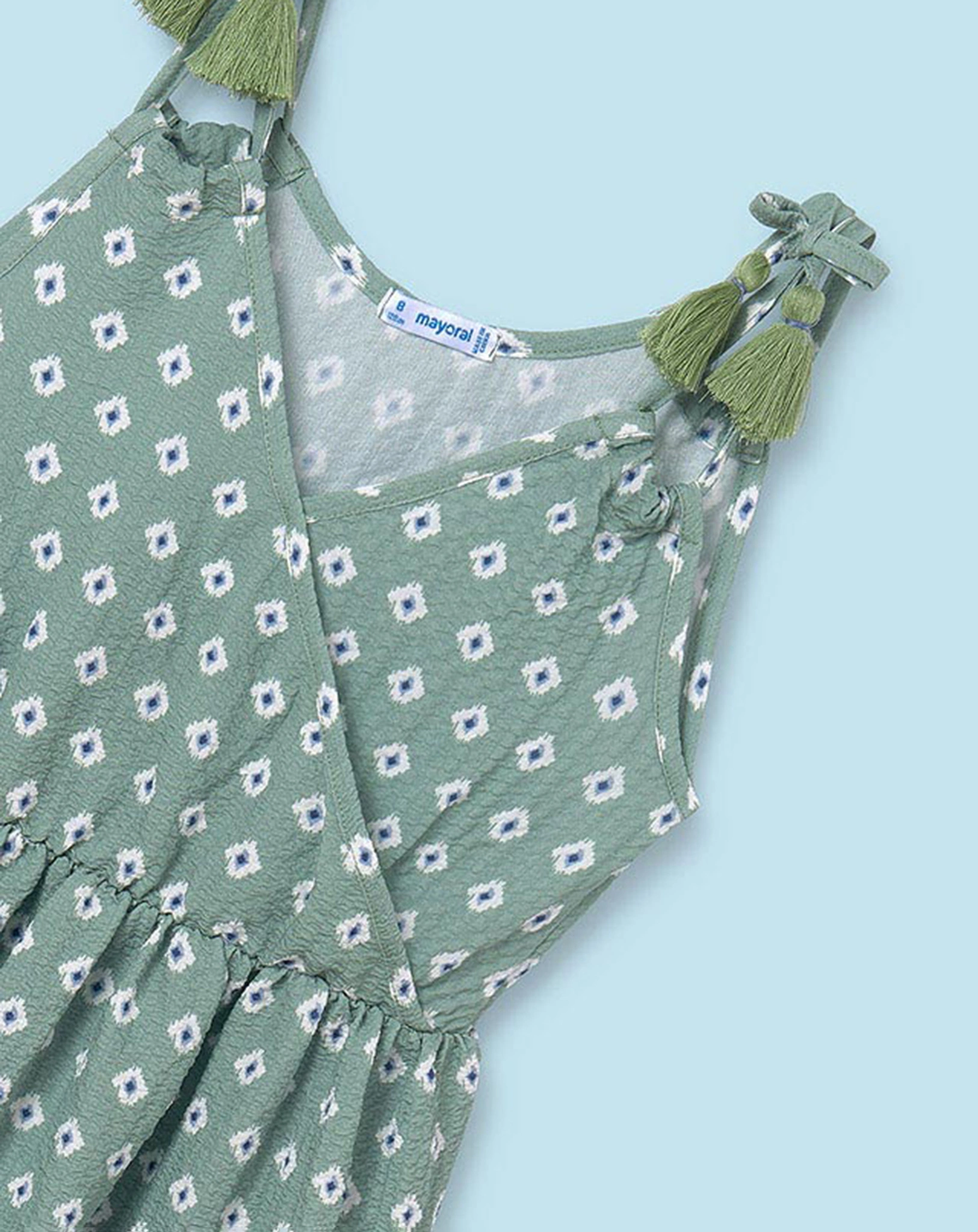 Kleid HOLLY GREEN PATTERN ärmellos in minze