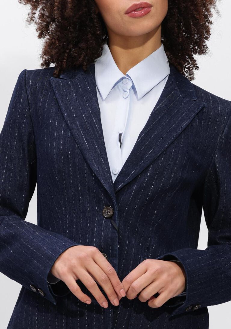 donkerblauwe luisa cerano blazer 438048/3798-00