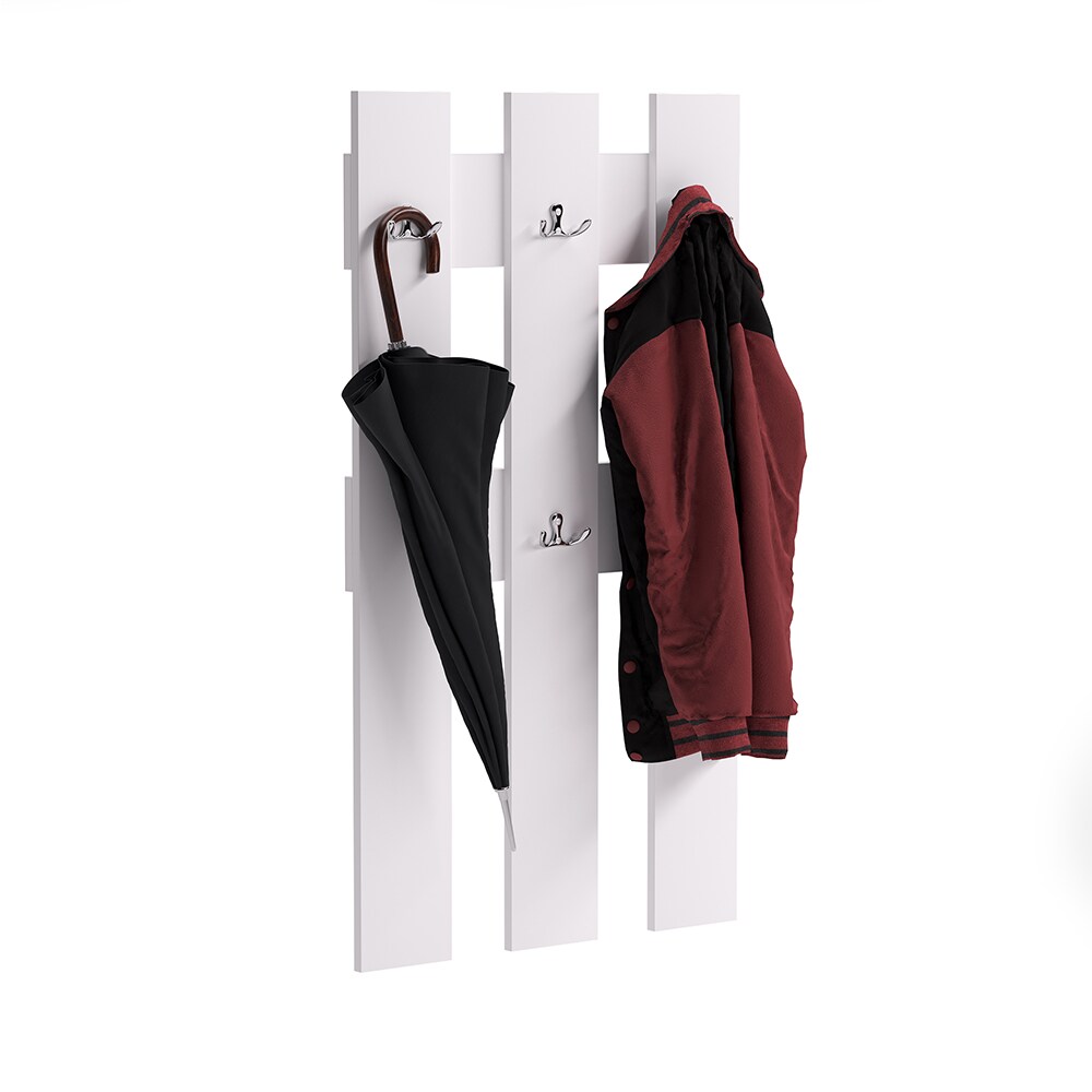 Vicco Wandgarderobe Aufbewahrung Kleiderhaken Grande Weiß Flurgarderobe 65x115cm