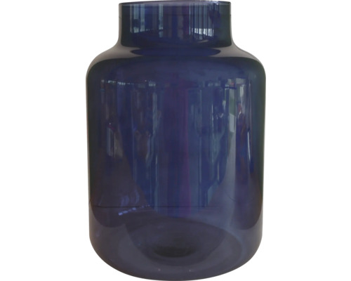 Bloemenvaas Spook glas 21 x 21 x 30 cm blauw