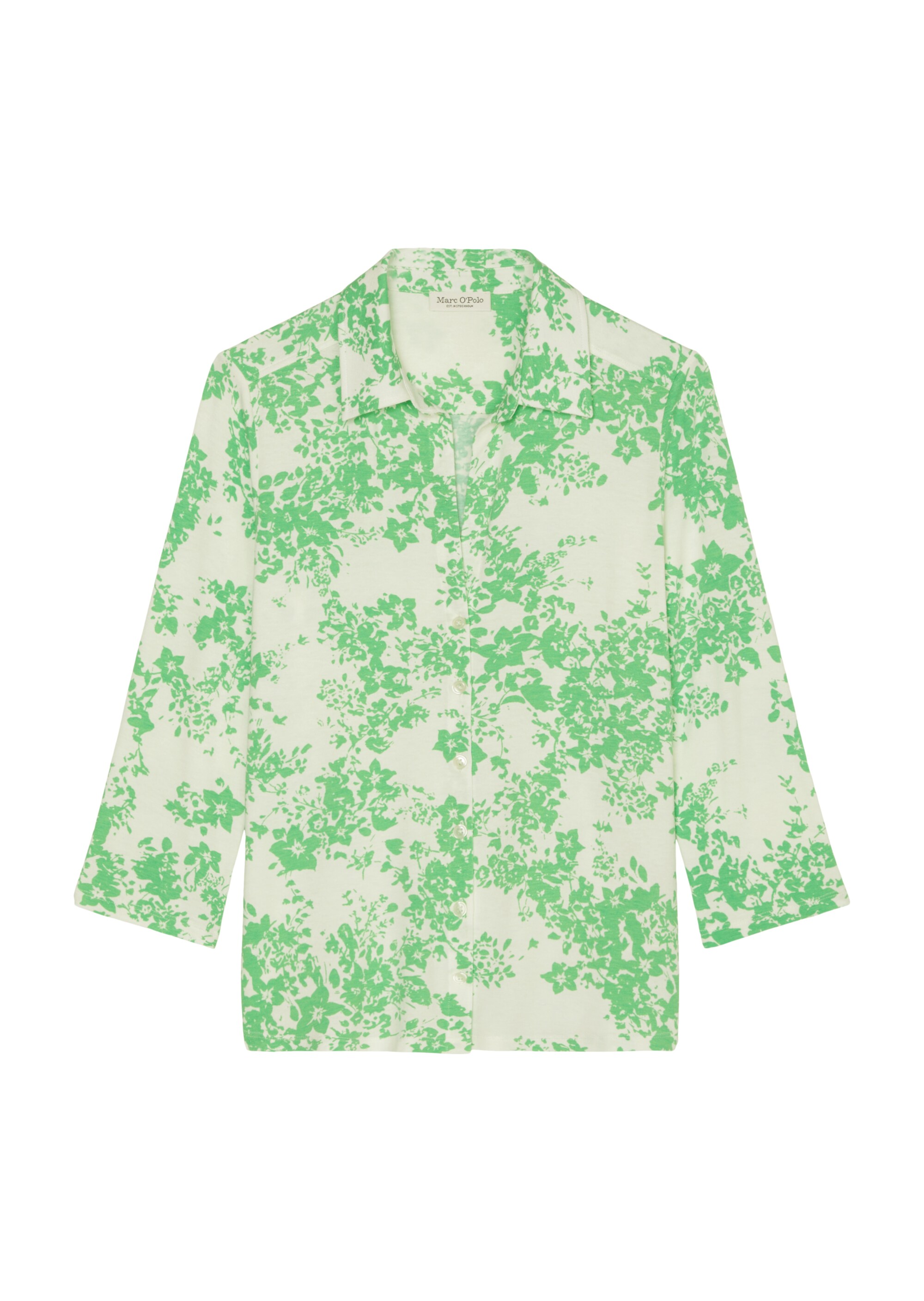 Jersey-Print-Bluse regularaus LENZING™ ECOVERO™