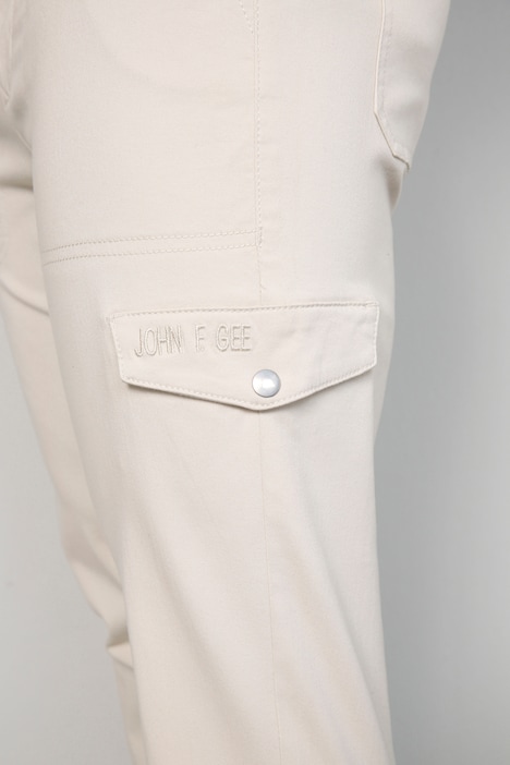 John F. Gee Cargohose, Slim Fit, Cargotaschen, Elastikbund, bis 35