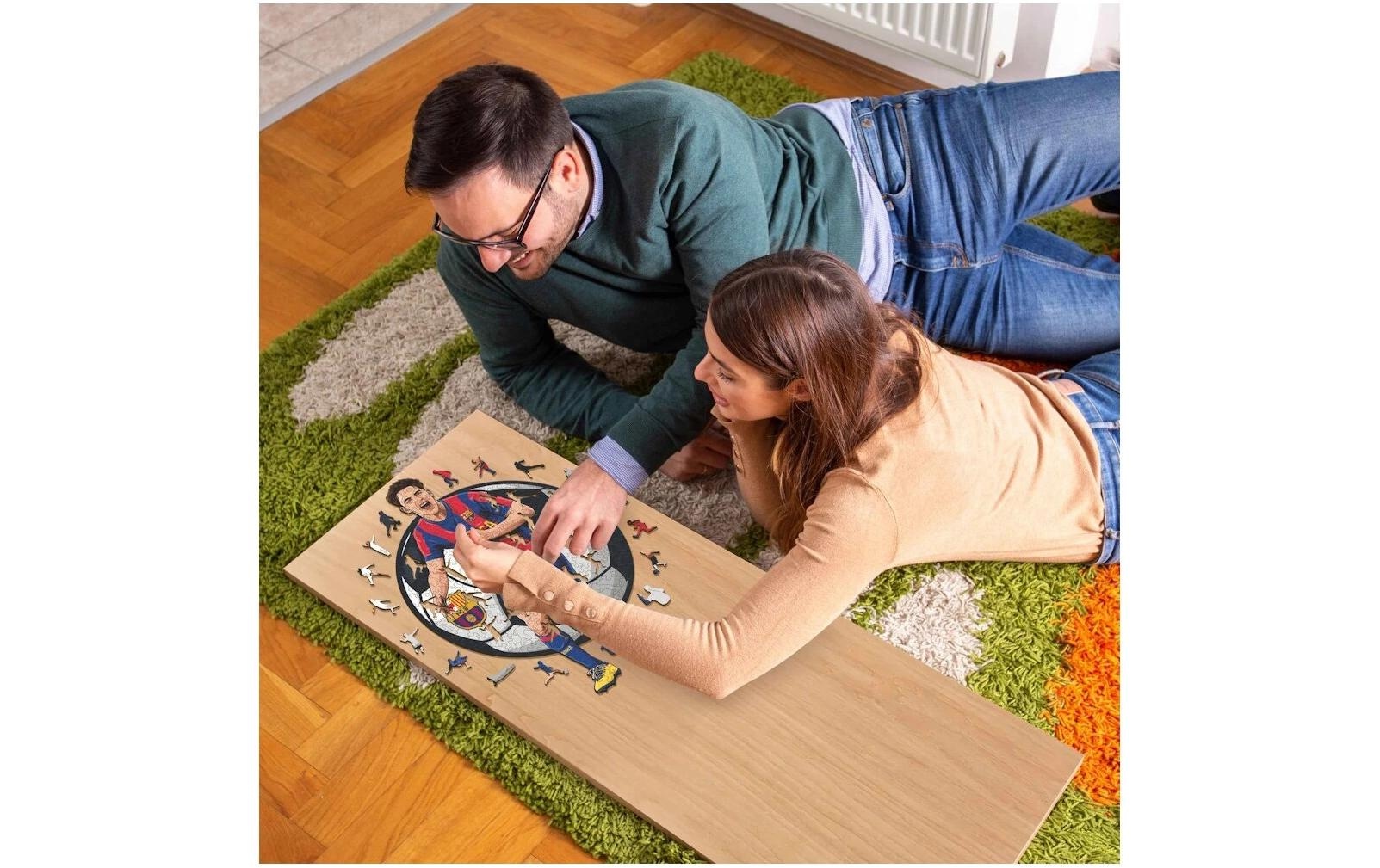 Puzzle »Iconic FC Barcelona – Gavi« Holzart: Birke (Herkunftsland: China)