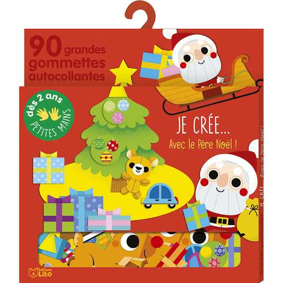 Gommettes thématiques à coller - Assortiment Joyeux Noël Bébé crée x50