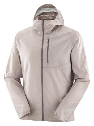 Veste coupe-vent Salomon Bonatti Cross Wind Beige Homme