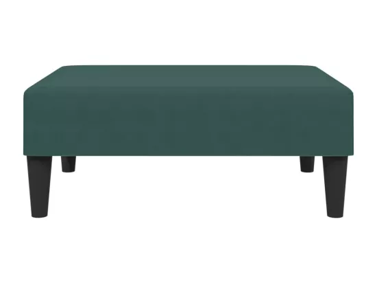 Repose-pied vert foncé 77x55x31 cm velours