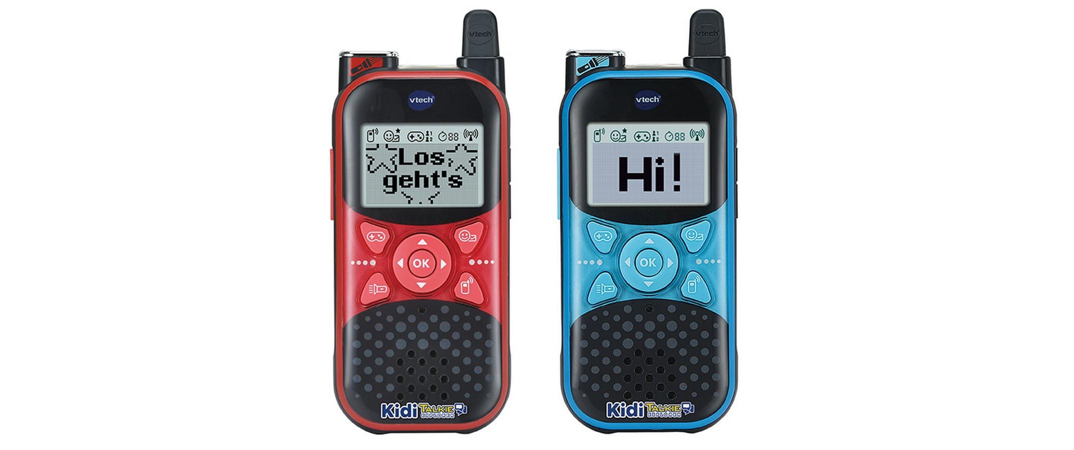Kidi Talkie Explorer -DE-Walkie-Talkie mit Taschenlampe und lustigen Stimmverzerrungseffekten