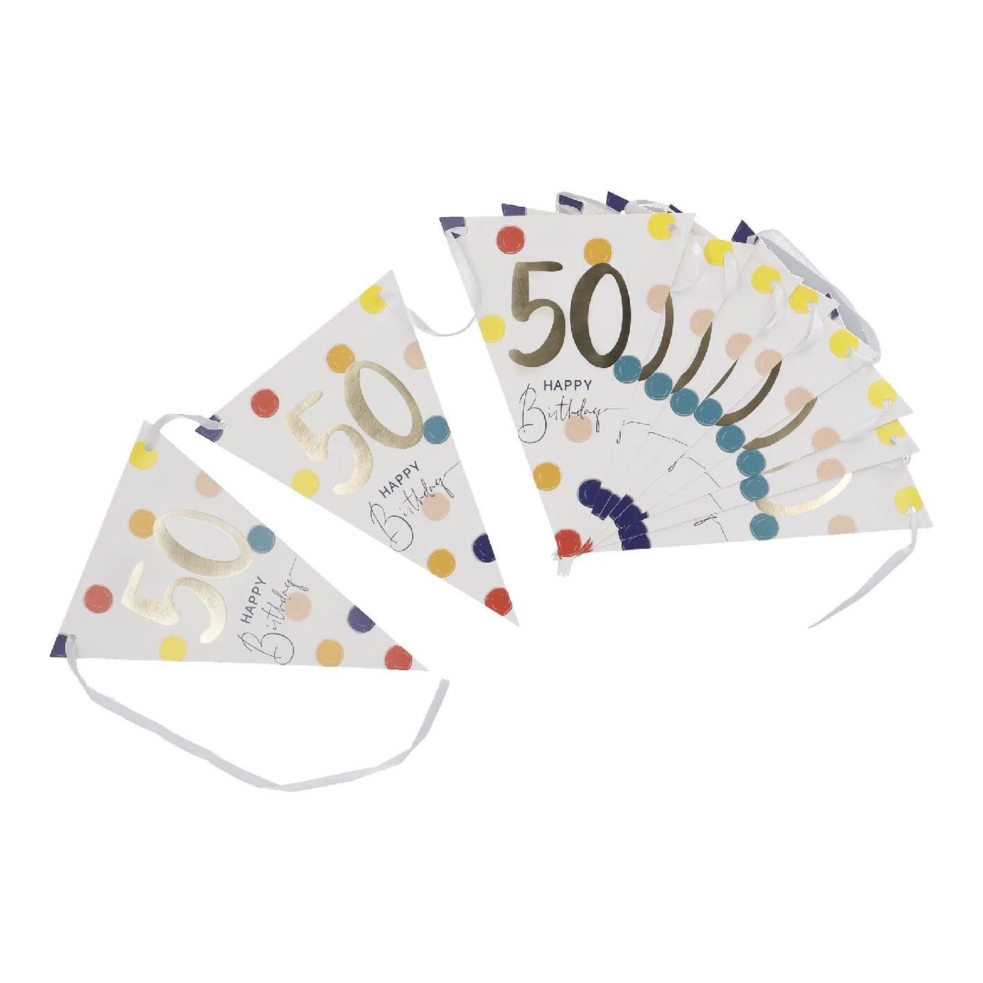 Girlande Geburtstag, 50, 300 cm