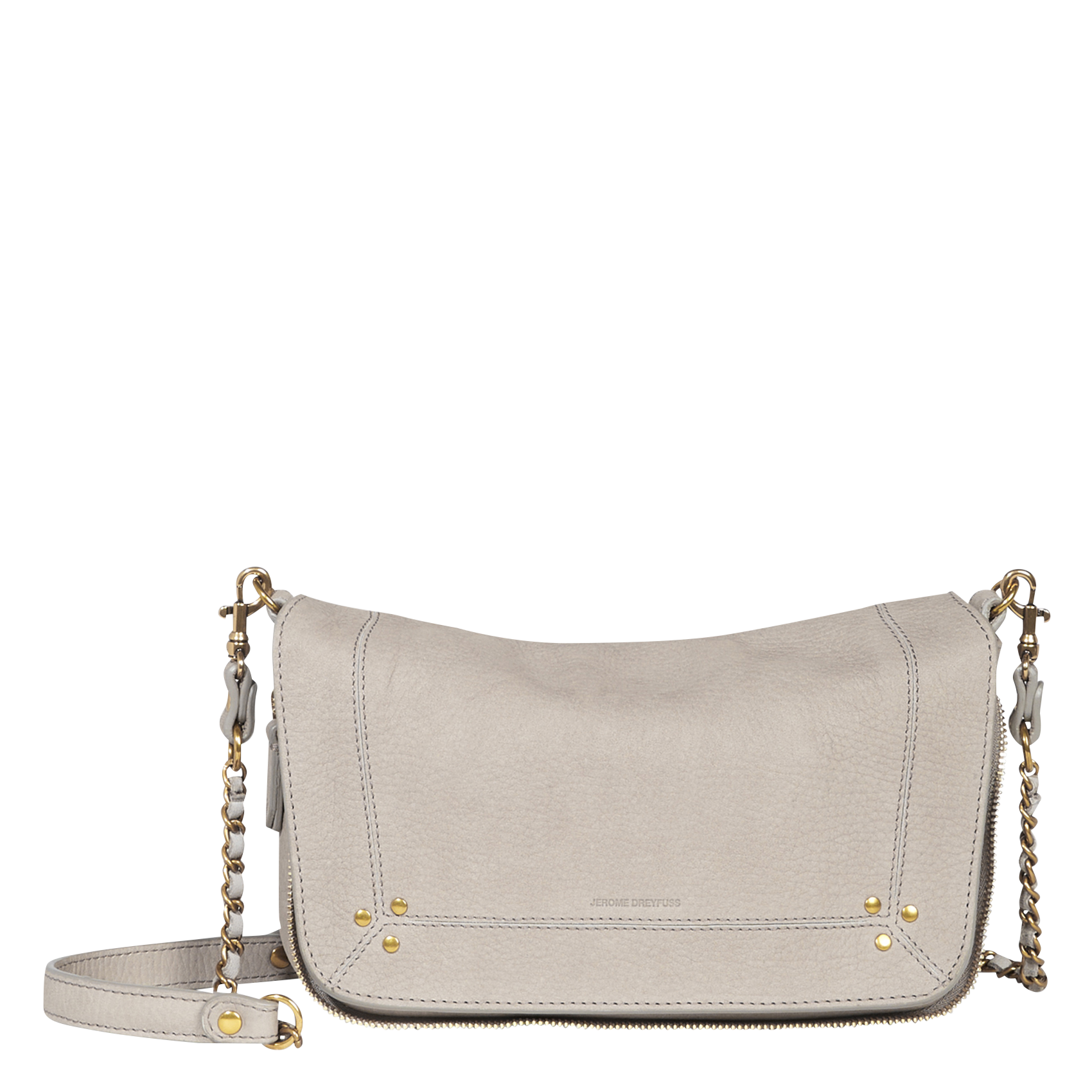 BOBI S - Sac bandoulière en cuir| Gris