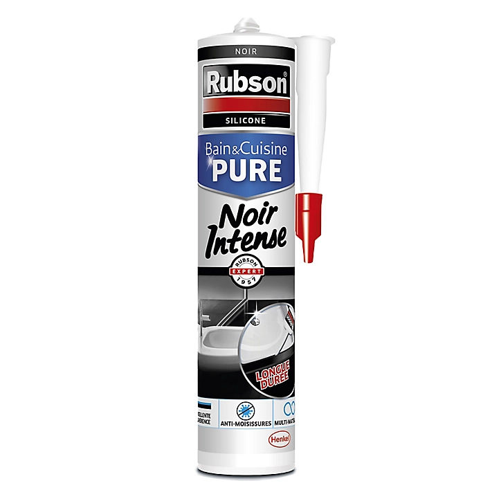 Mastic Rubson Bain&Cuisine noir intense cartouche 280ml
