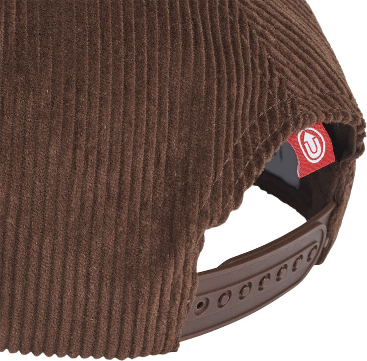 UPFRONT CORD Baseball Cap Dk brown