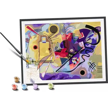Ravensburger CreArt ART Collection: Yellow, Red, Blue (Kandinsky) - Malen nach Zahlen für Erwachsene