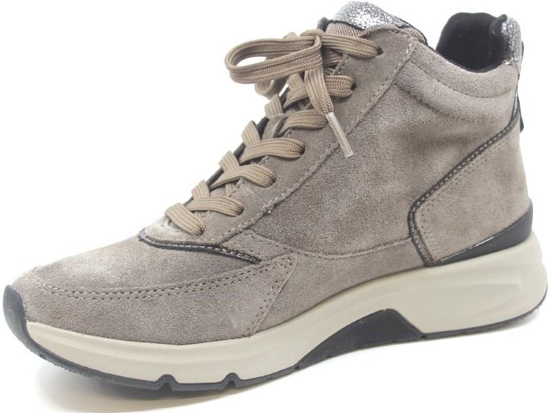 Gabor - Rollingsoft - Veterboots - Taupe - Suède