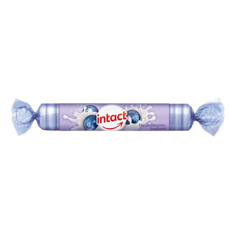 Intact Traubenzucker Heidelbeere Joghurt Rolle, 40 g