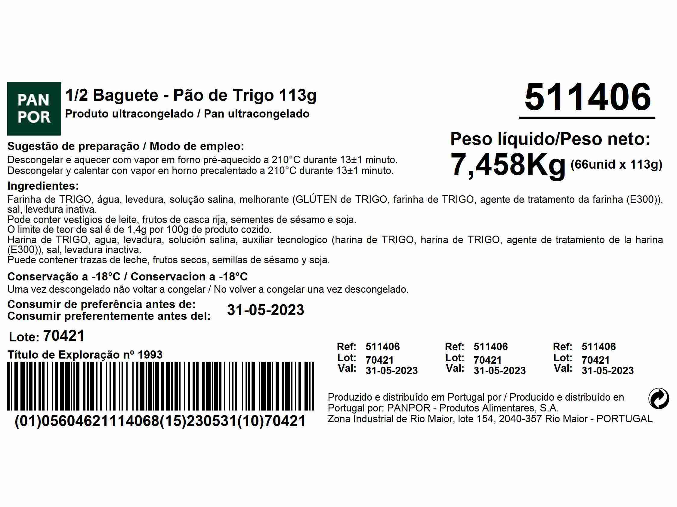 MEIA BAGUETE -25% SAL 100G