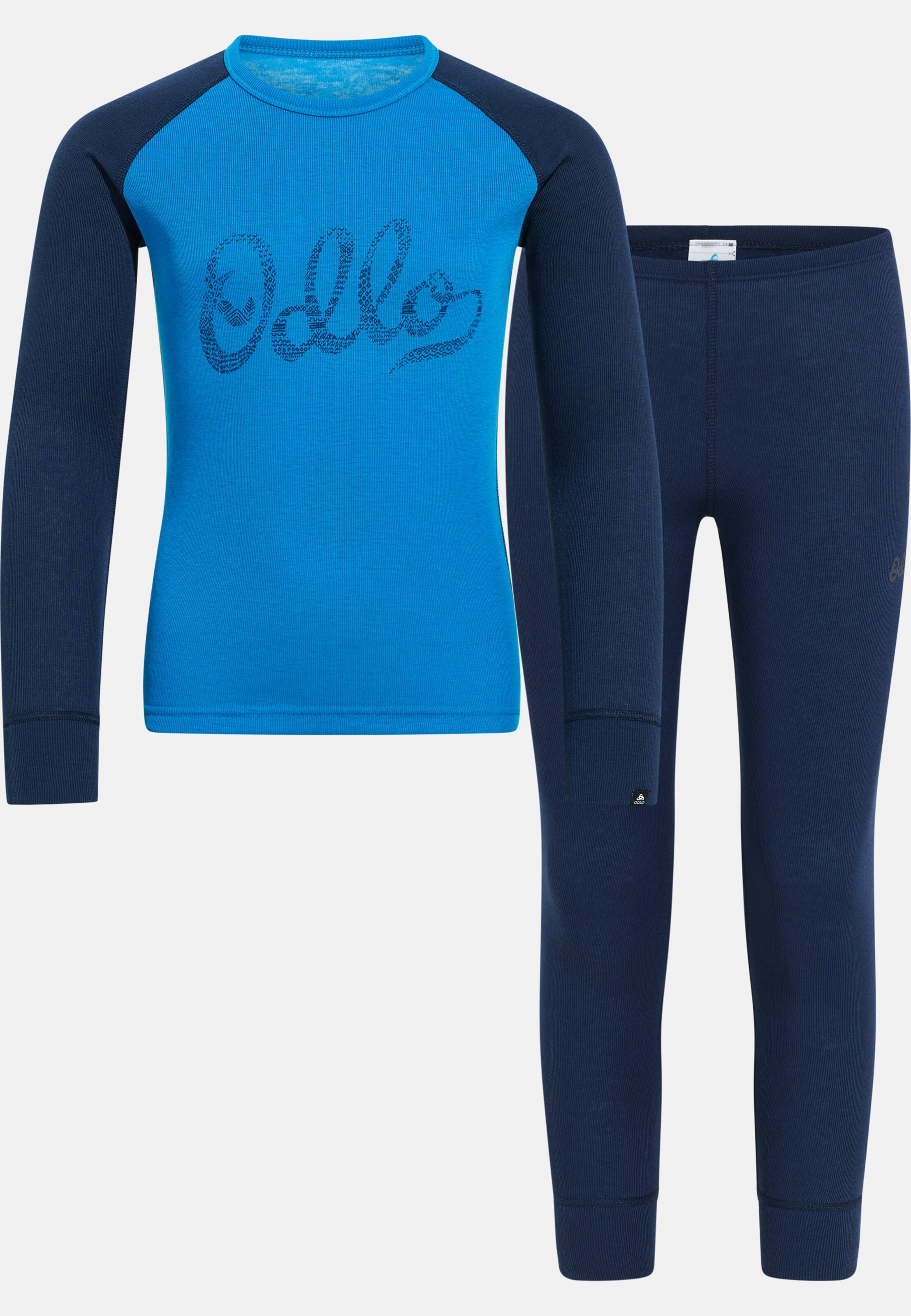 Active Warm Base layer Set in mykonos blue - diving navy