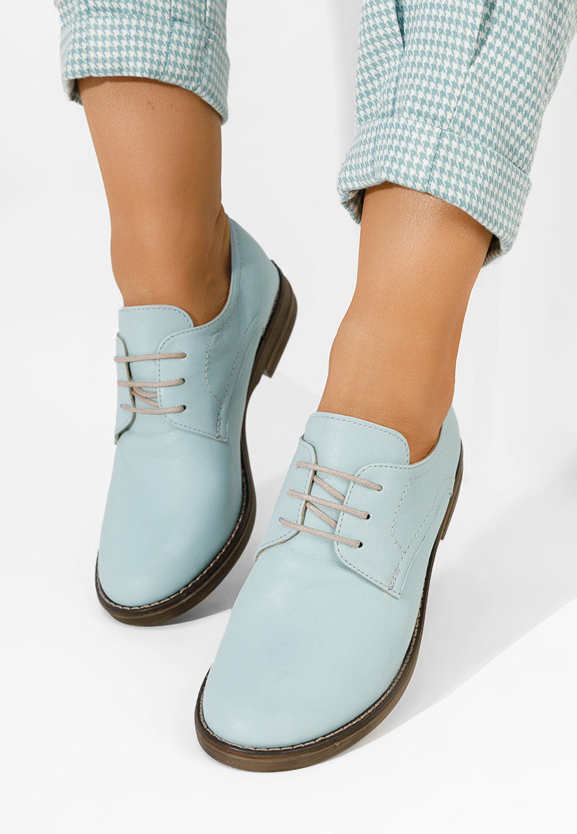 Chaussures derby en cuir bleus Otivera