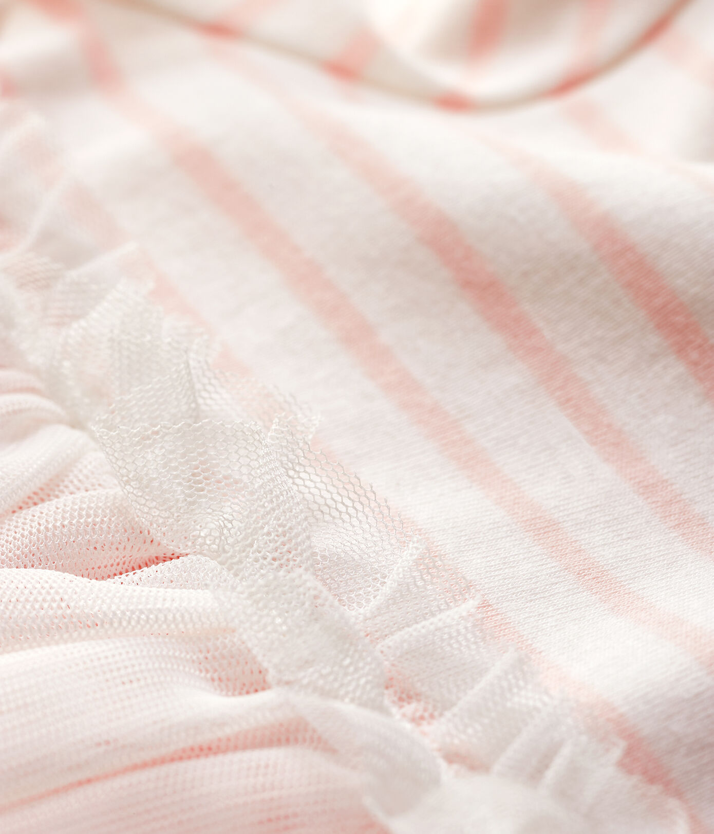 Robe bi-matières manches courtes bébé fille