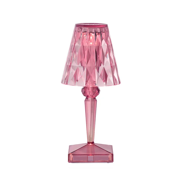 Kartell - Battery Akku-Tischleuchte H 30 cm, pastellpink