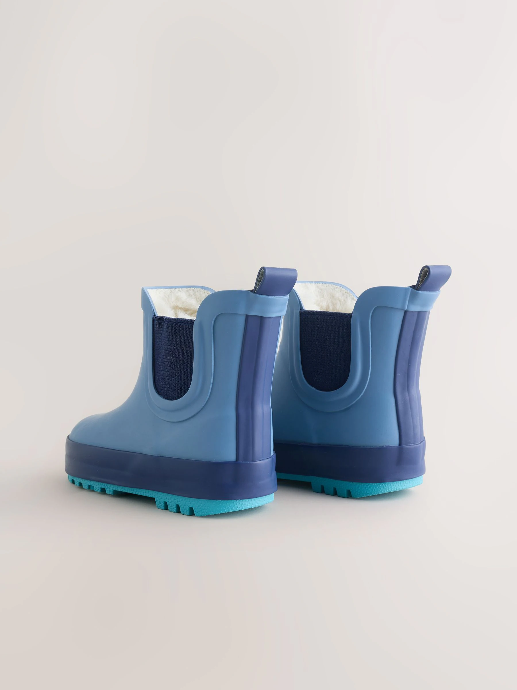 Blauw - Warme gevoerde enkellaarzen