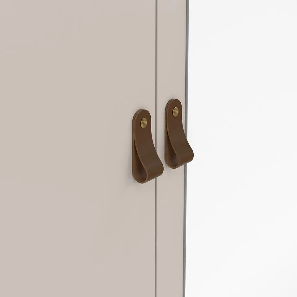 Hioshop Madrid kledingkast 3 deuren 150x200cm cashmere