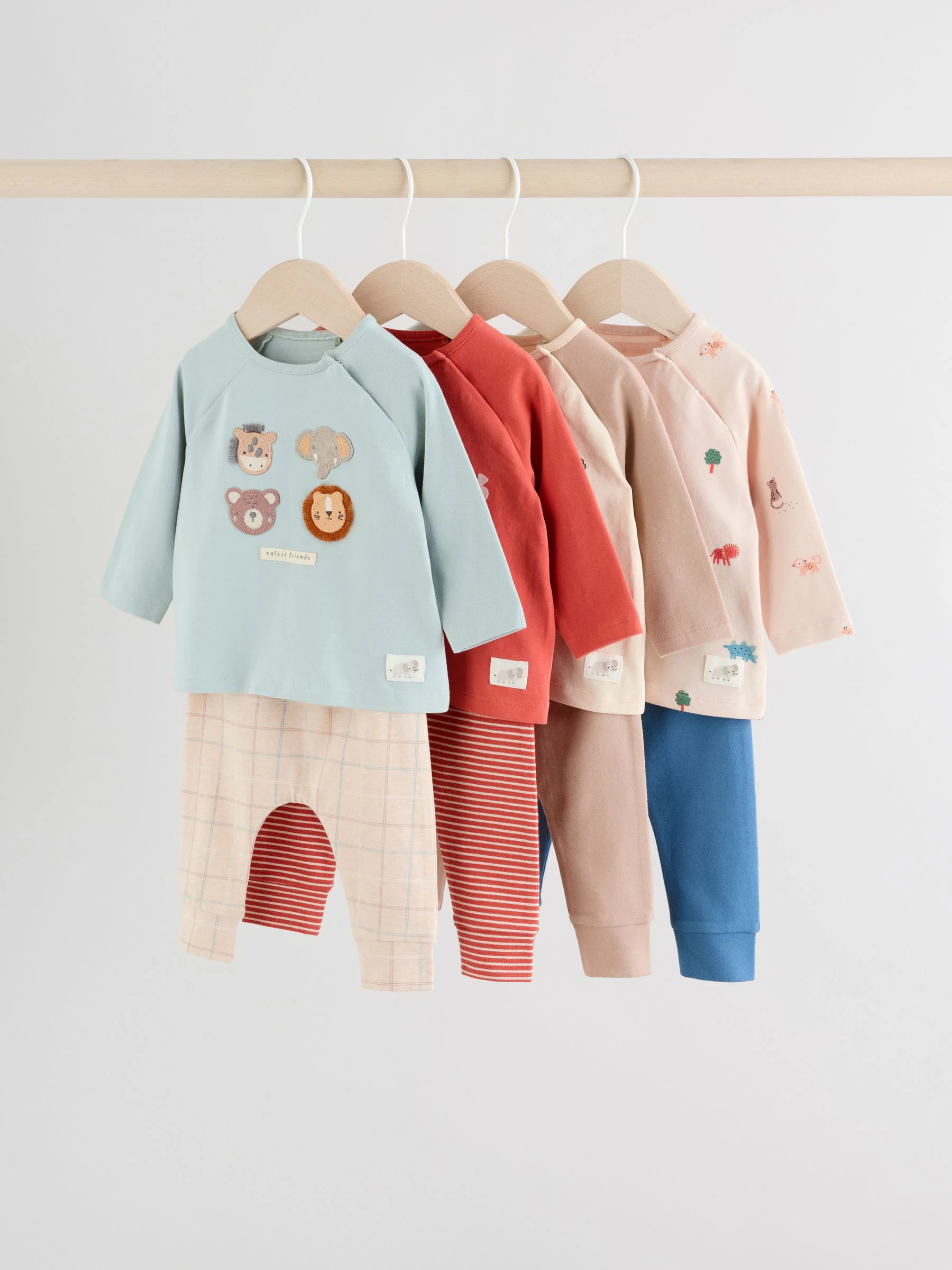 Mineral Little Cub - 8-delige babyset van tops en legging (0 mnd - 2 jr)