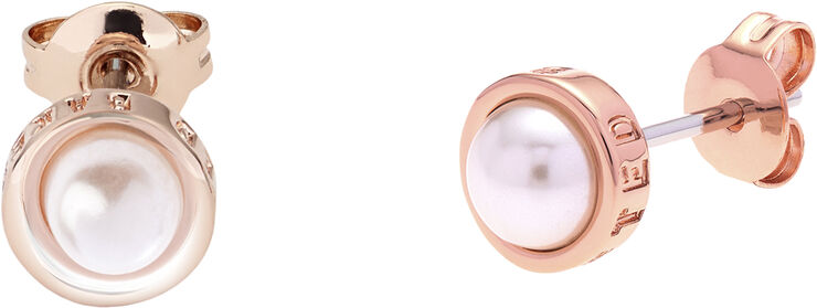 Ted Baker SINAA: CRYSTAL STUD EARRING Rose gold/pearl