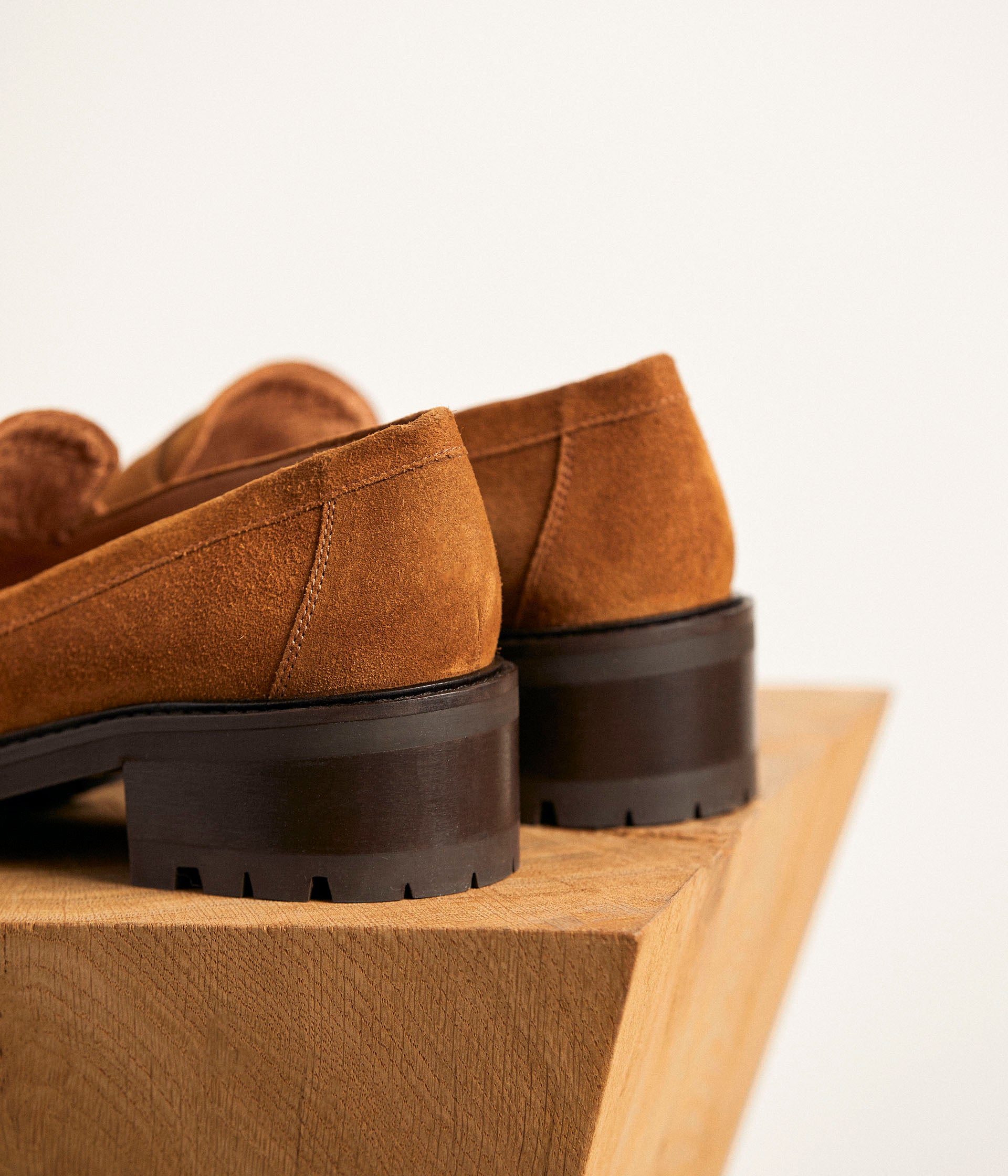 Mocassins cuir velours Aubree