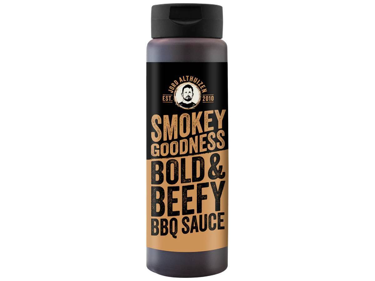 Smokey Goodness Bold and Beefy bbq saus