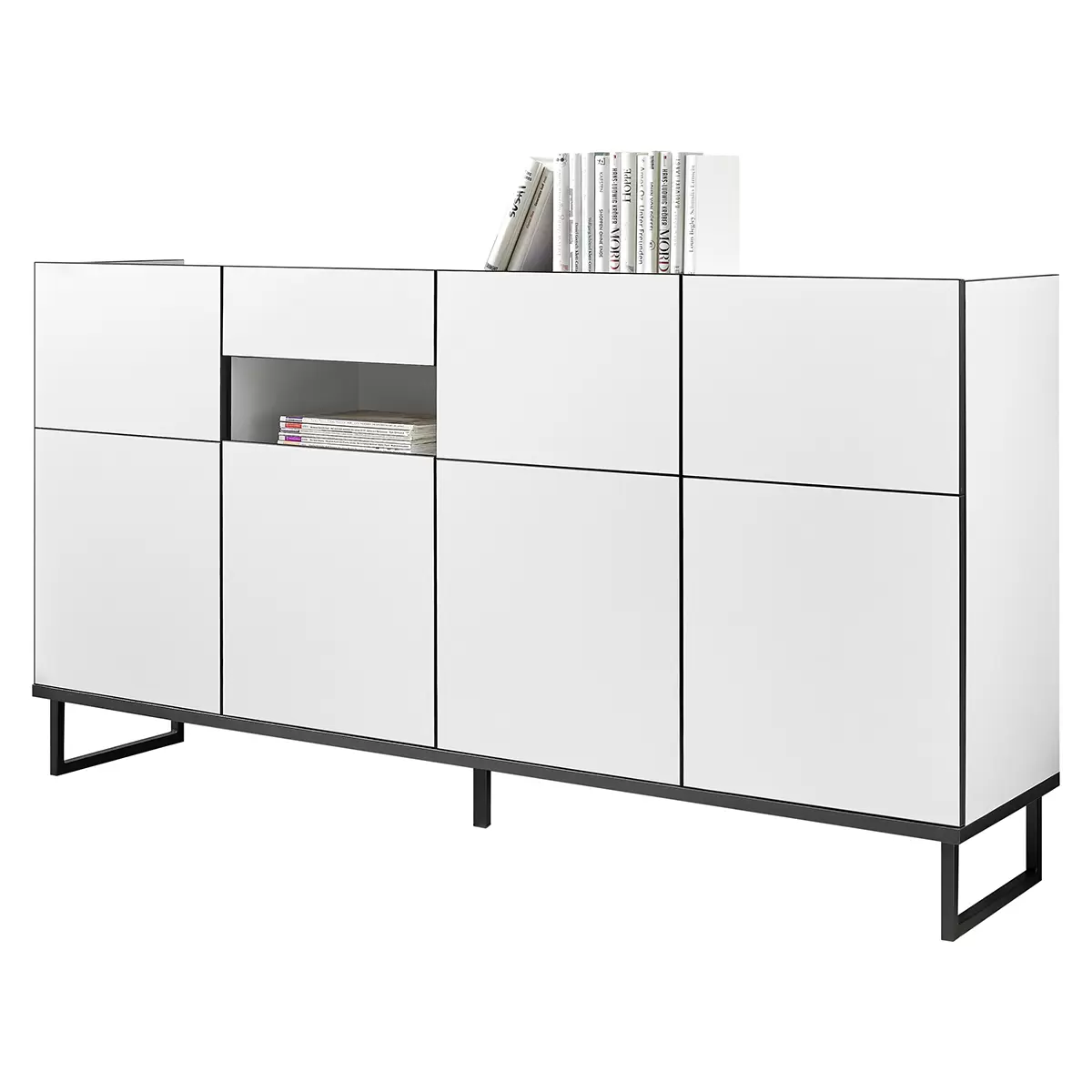 Sideboard Vega schwarz,weiss