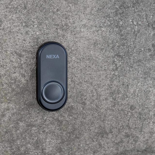 nexa MLT-1925 Dörrklocka tryckknapp Svart