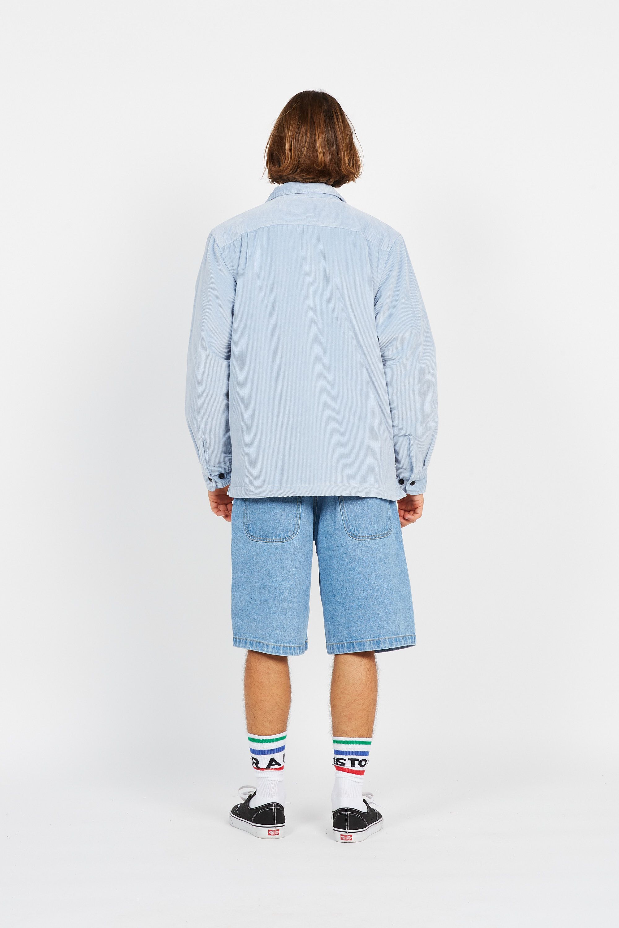 JACKER Short Denim Baggy Short Bleu