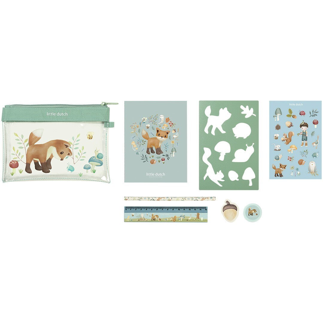 Little dutch stationery set forest friends
