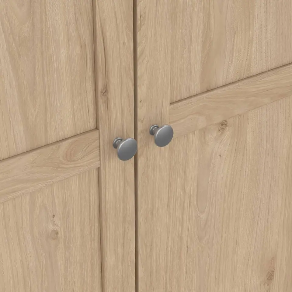 Kledingkast Lynn 3-deurs - eikenkleur - 200x147x62 cm