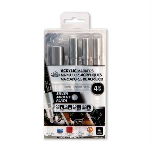 Royal & Langnickel® ACRYLIC MARKER – 4er Sets